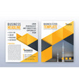 modern business flyer template annual report vector image vector image