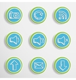 web buttons with drawing icons vector image vector image
