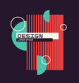 composition with geometric shapes abstract vector image