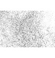 black grainy texture isolated on white vector image