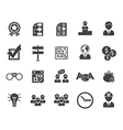 business icons vector image vector image