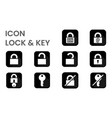 icon lock and key vector image