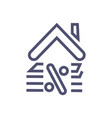 loan icon simple home sign symbol vector image