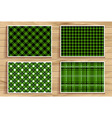 set of seamless tartan patterns vector image vector image