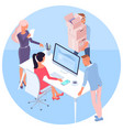 concept of teamwork and workflow vector image