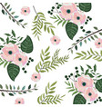 floral spring background vector image