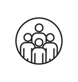 team work icon template black color editable vector image vector image