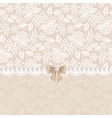 card with white lace vector image vector image