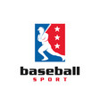baseball sports inspiration logo vector image vector image