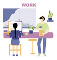 quarantine stay at home concept - people sitting vector image