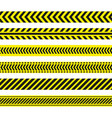 a set tapes for limiting dangerous zones vector image vector image