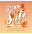autumn sale square banner background vector image vector image