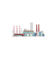 plant energy and power factory industry towers vector image