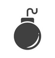 bomb icon or grenade icon vector image vector image
