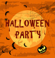 happy halloween poster for design banner vector image vector image