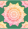 seamless ethnic pattern with floral motives vector image