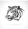 tiger head on white background wild animals easy vector image