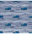 cute suv car seamless pattern kids hand drawn vector image vector image