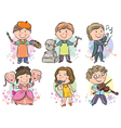 professions kids set vector image vector image