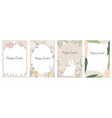 easter greeting card set vector image vector image