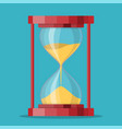 transparent sandglass icon vector image vector image