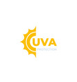 uva protection vector image