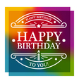 birthday greeting card vector image vector image