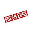 fresh eggs rubber stamp seal vector image vector image