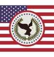 usa emblematic seal design vector image