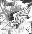 wing with 3d arrows vector image vector image