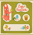 happy easter composition vector image