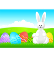 easter bunny vector image