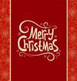 red xmas vector image vector image