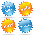 shopping icons vector image vector image