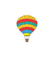 hot air balloon sky balloon fire balloon vector image vector image
