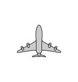 icon a flying passenger plane vector image vector image