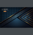 modern dark navy background with golden bronze vector image