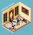 special agent vector image