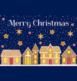 gingerbread house card vector image vector image
