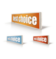 3d tag vector image vector image