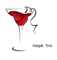 red wine vector image