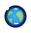 earth planet icon vector image
