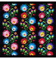 seamless long polish folk art pattern vector image vector image