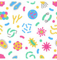 bacteria microbe virus colorful seamless vector image