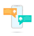 mobile chating vector image