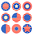 american flags vector image