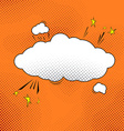 comic pop-art speech bubble vector image vector image