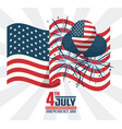 usa independence day card vector image
