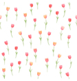 watercolor floral seamless pattern vector image