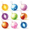 christmas balls vector image